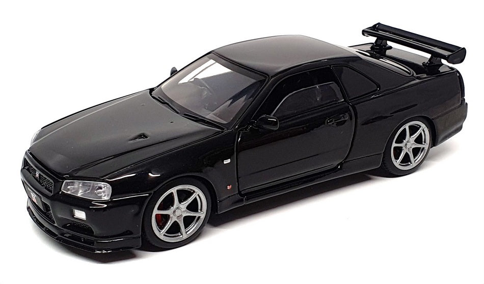 Tayumo 1/32 Scale Pull Back & Go 32115010 - Nissan GT-R34 V-Spec II - Black