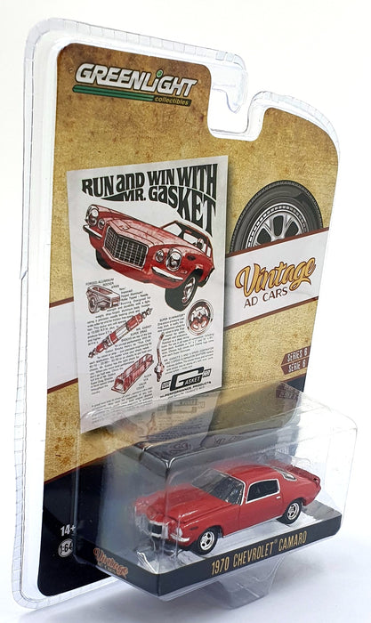 Greenlight 1/64 Scale 39090-B - 1970 Chevrolet Camaro - Red