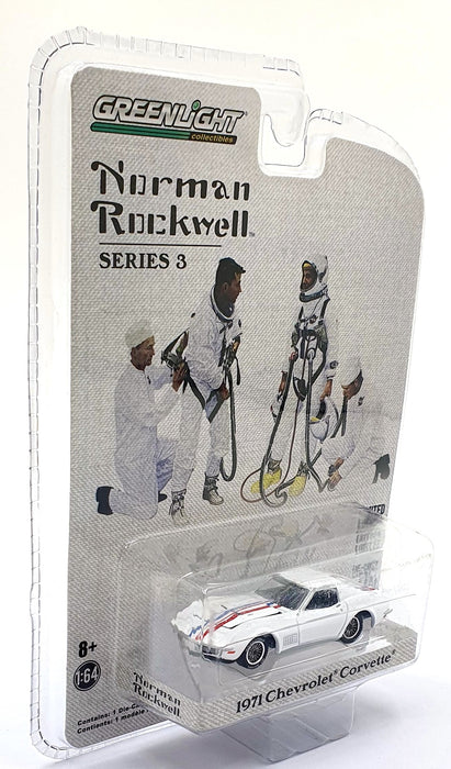 Greenlight 1/64 Scale 54040-E - 1971 Chevrolet Corvette - White