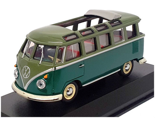 Minichamps 1/43 Scale 430 052301 - Volkswagen VW Samba Bus - Green/Lt Green