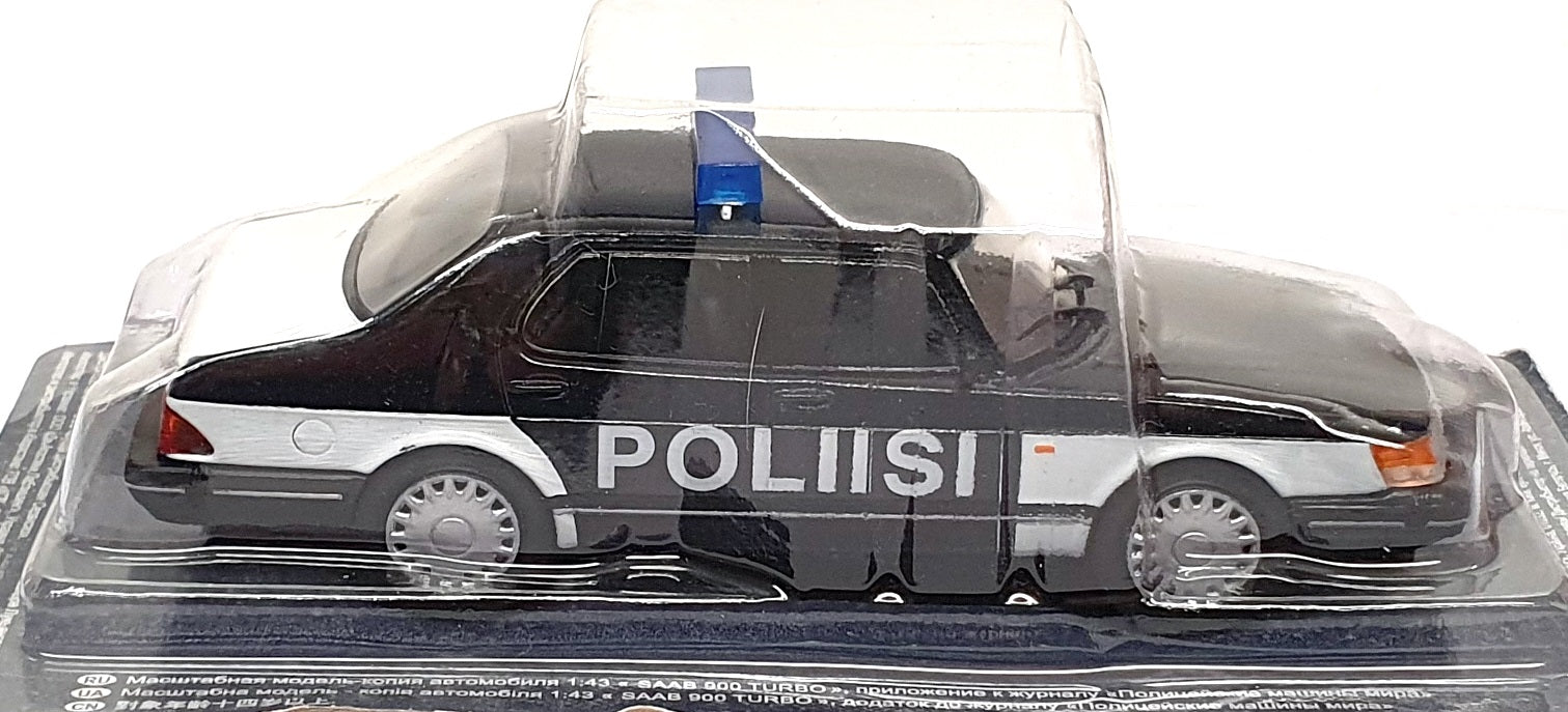 Altaya 1/43 Scale Diecast AT113 - Saab 900 Turbo Polis Police Car