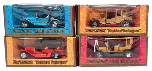 Matchbox MBSET14 - Set Of 4 Diecast Models - Rolls Roys Simplex Peugeot & Stutz