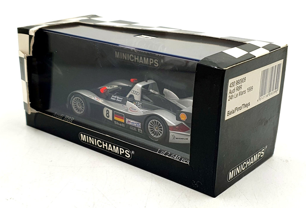 Minichamps 1/43 Scale Diecast 430 990908 - Audi R8 24h Le Mans 1999