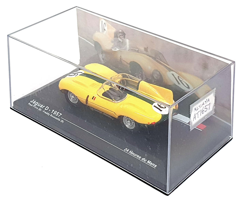 Altaya 1/43 Scale AT1657 - Jaguar D #16 24Hr Le Mans 1957 - Yellow