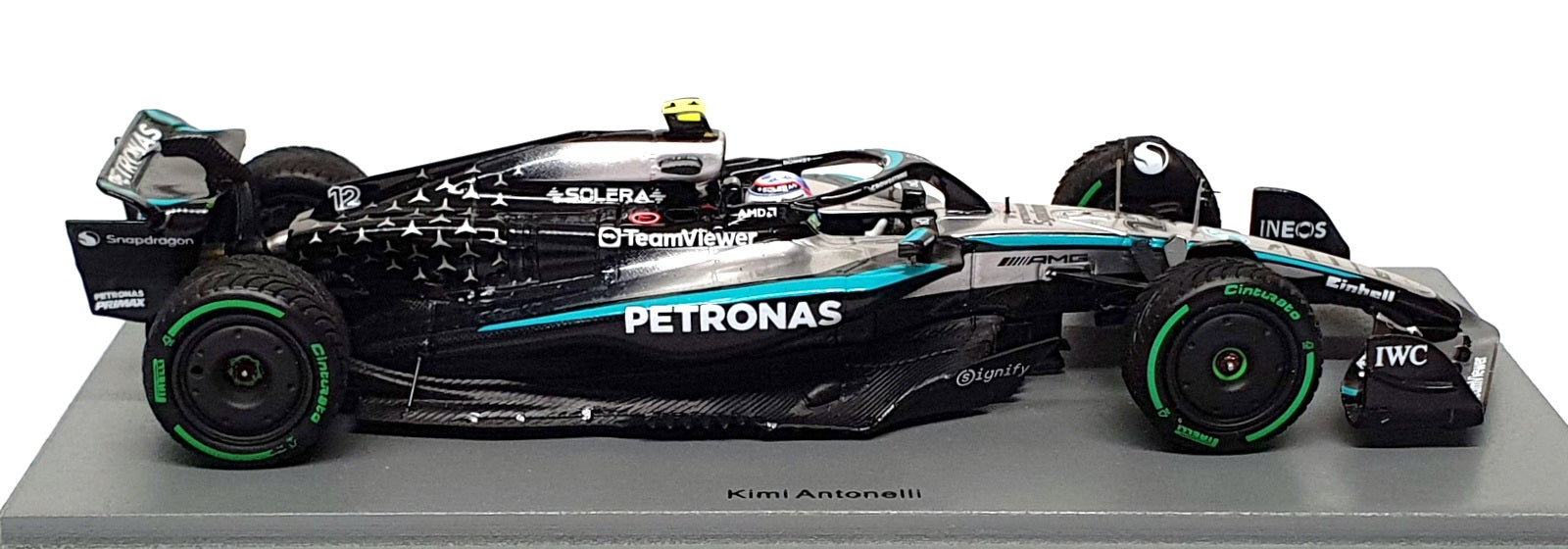 Spark 1/43 Scale S9573 - F1 Mercedes AMG #12 4th Australian GP 2025 Antonelli