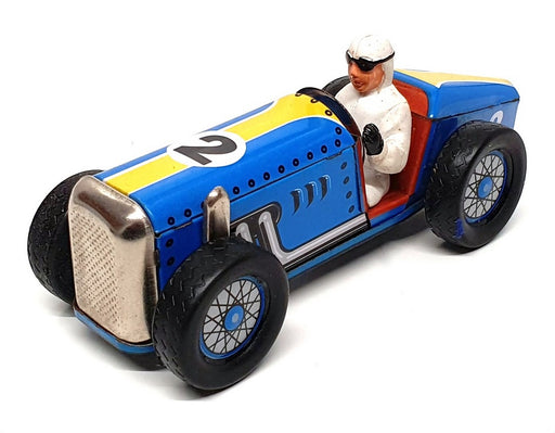 Schylling Appx 10cm Long SC1504 Speedway Racer Classic Wind Up Tin Car & Driver