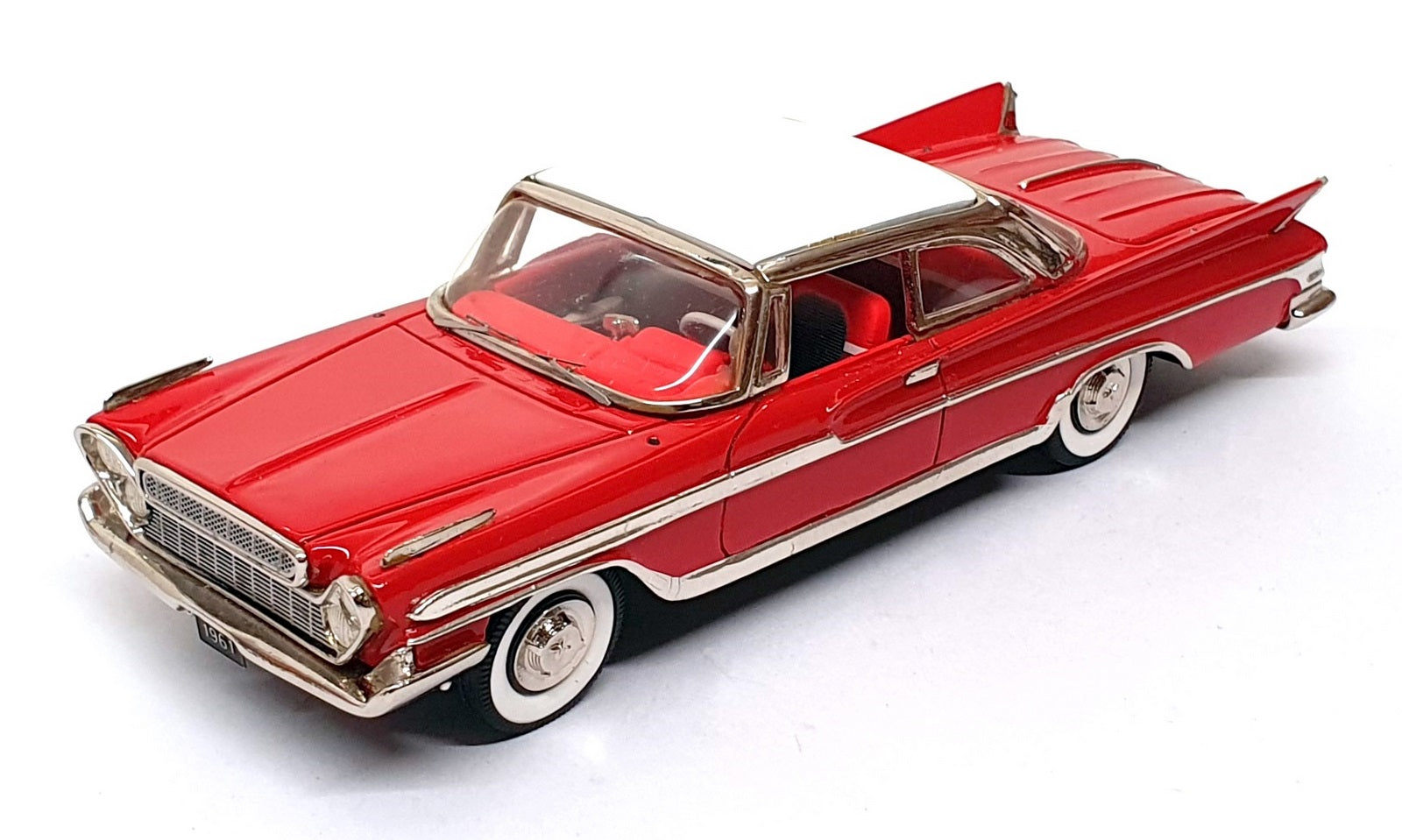 Conquest Models 1/43 Scale CON63 - 1961 Desoto 2Dr Hardtop - Majestic Red/White