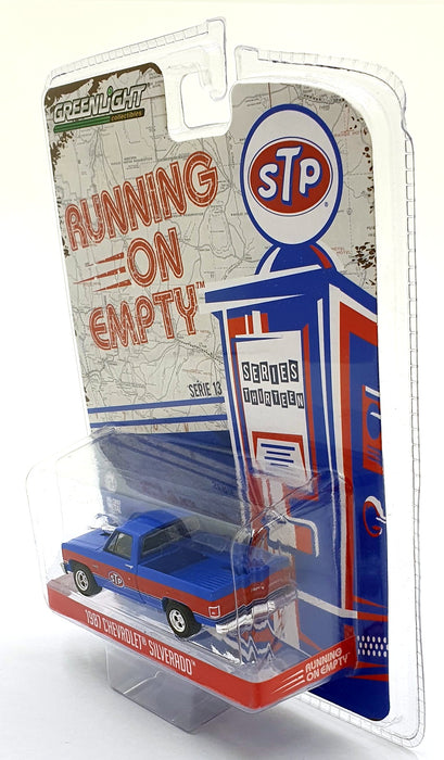 Greenlight 1/64 Scale 41130-C - 1987 Chevrolet Silverado - Blue/Red