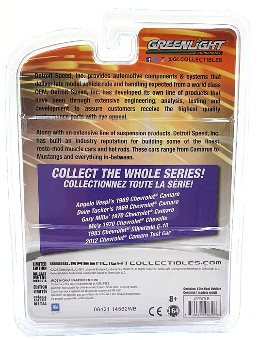 Greenlight 1/64 Scale 39070-B - 1969 Dave Tucker's Chevrolet Camaro - Black