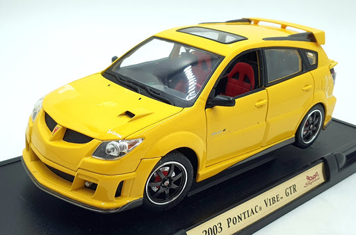 Road Signature 1/18 Scale Diecast 92508 - 2003 Pontiac Vibe GTR - Yellow
