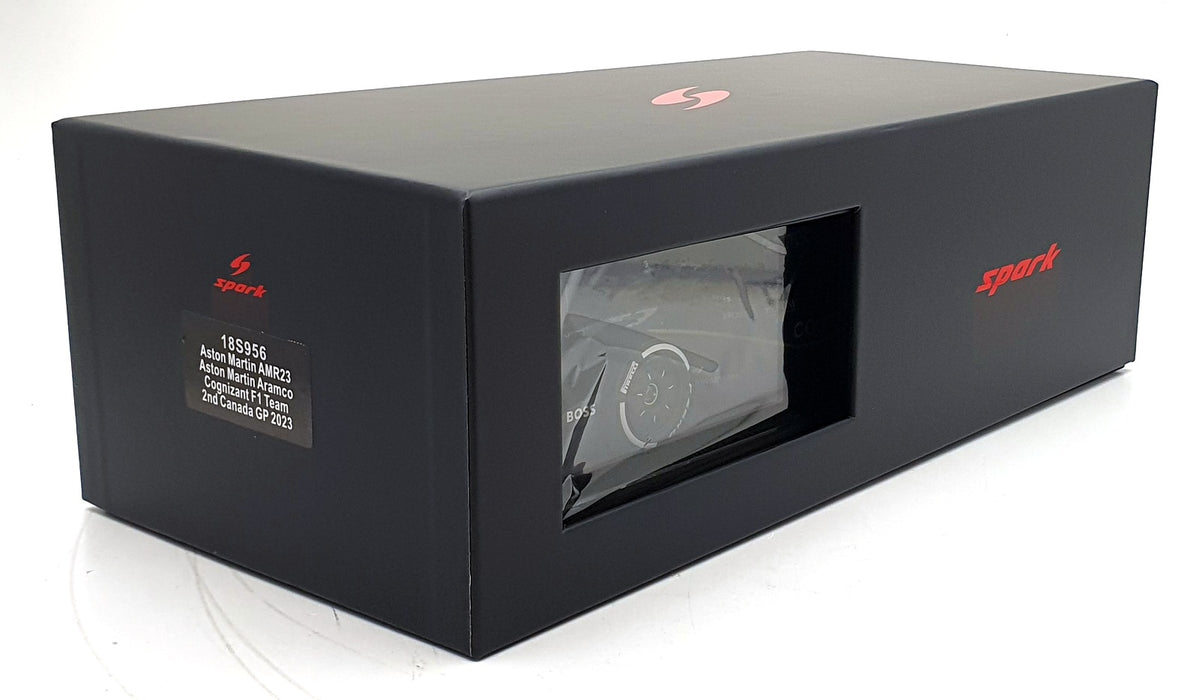 Spark 1/18 Scale 18S956 - Aston Martin AMR23 F1 Team #14 2nd Canada GP 2023