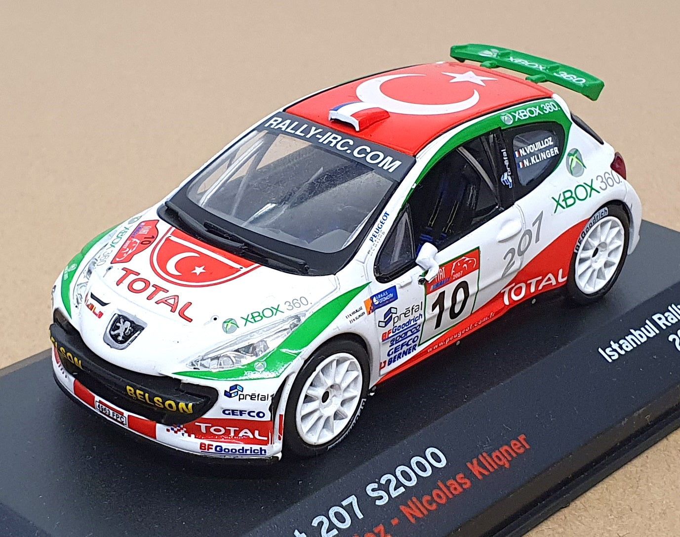Altaya 1/43 Scale PG207 - Peugeot 207 S2000 #10 Istanbul Rally 2007