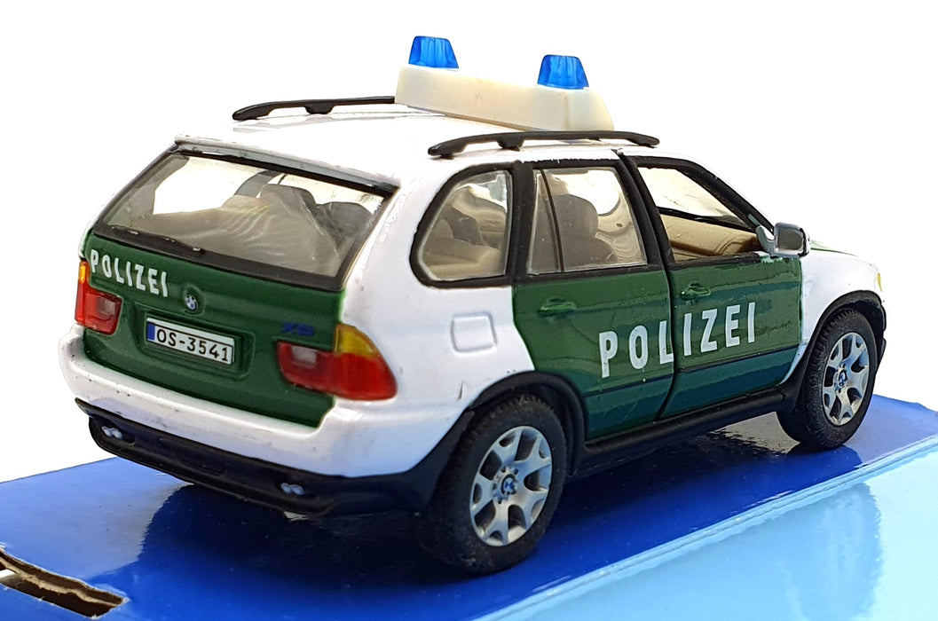 Cararama 1/43 Scale 210226G - BMW Polizei Police Car - Green