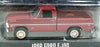 Greenlight 1/64 Scale 44800-F - 1969 Ford F-100 Truck - Red