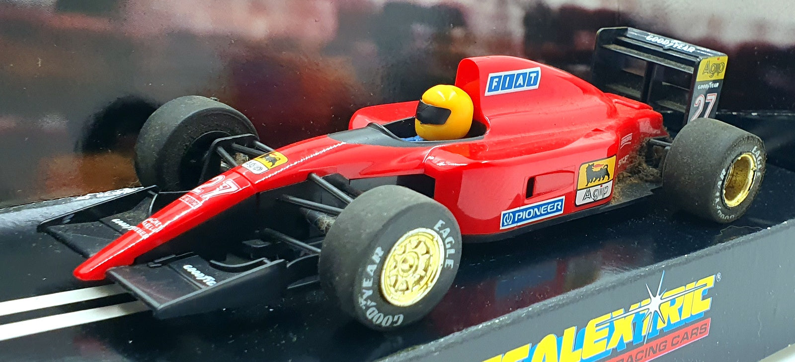 Scalextric 1/32 Scale Slotcar C410 - Ferrari 643 F1 #27 - Yellow Helmet