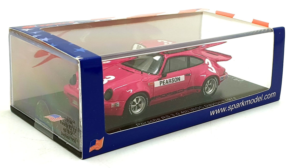 Spark 1/43 Scale US144 - Porsche RS 3.0 #5 4th IROC Daytona 1974