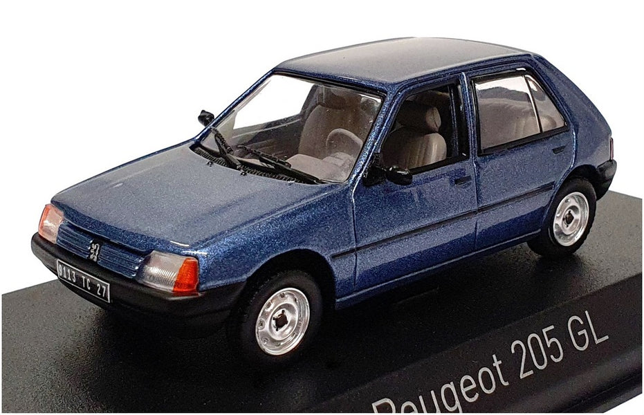 Miniature Norev 1/43 - Renault 8 - Bleue Grise Métal - Très Bon état Avec Boîte