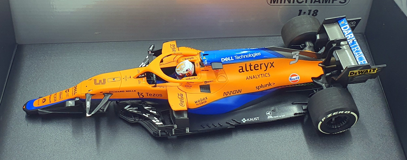 Minichamps 1/18 Scale 530 213303 - McLaren F1 MCL35M D.Ricciardo #3 Italy 2021