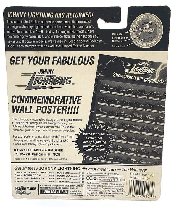 Johnny Lightning 1/64 Scale 100-190 - The Challengers Vicious Vette Bright Green