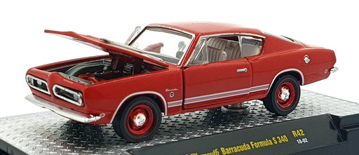Castline M2 Machines 1/64 Scale R42 02 1969 Plymouth Barracuda Formula S 340 Red