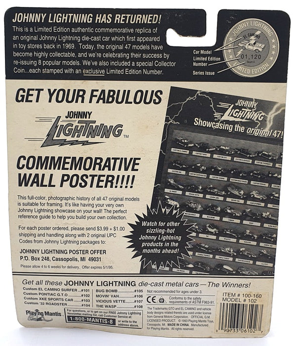 Johnny Lightning 1/64 Scale 100-160 - The Challengers Custom GTO - Pink