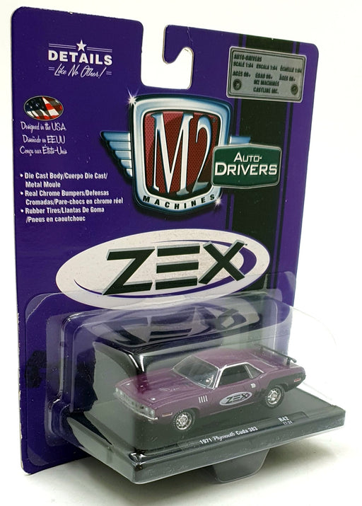 Castline M2 Machines 1/64 Scale R42 - 1971 Plymouth Cuda 383 - Purple