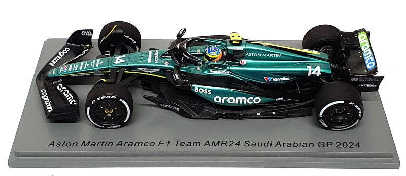 Spark Model 1/43 Scale S9529 - F1 Aston Martin AMR24 Saudi Arabia GP 2024 Alonso