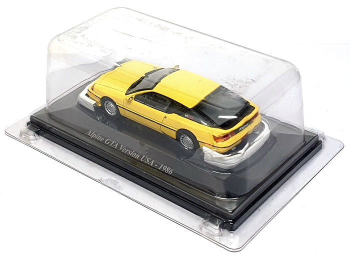Eligor 1/43 Scale G1141010 - 1986 Renault Alpine GTA Version USA - Yellow