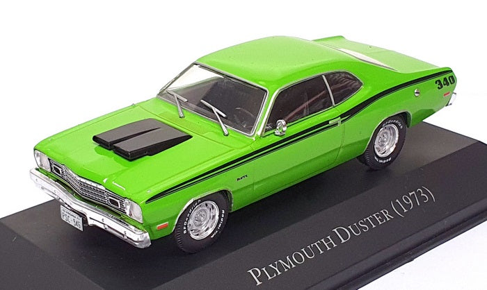 Altaya 1/43 Scale Diecast 16725T - 1973 Plymouth Duster - Green/Black