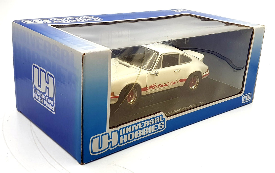 Universal Hobbies 1/18 Scale Diecast 3201 - Porsche 911 RS Carrera 1973 - White