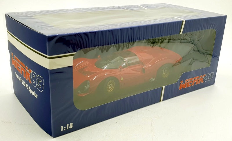 Werk83 1/18 Scale Diecast W18021002 - Ferrari 330 P3 Spyder - Red