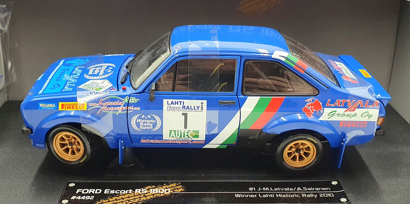 Sun Star 1/18 Scale 4492 Ford Escort RS1800 Latvala / Sairanen Lahti Rally 2010