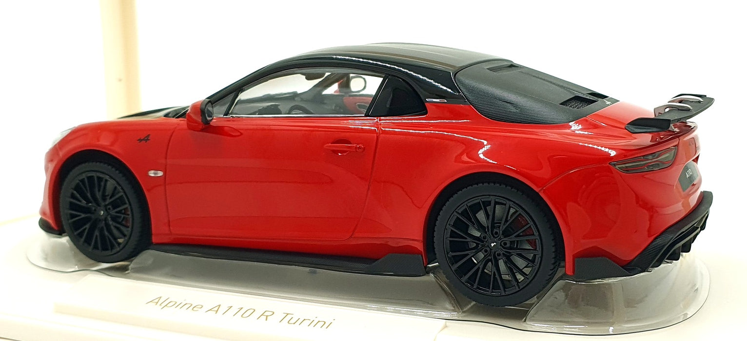 Norev 1/18 Scale Diecast 185443 - 2025 Alpine A110 R Turini - Seismic Red