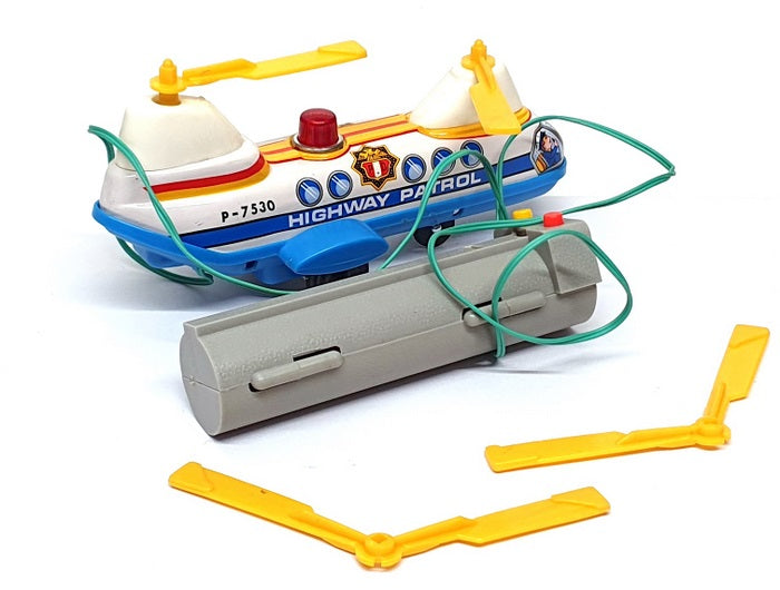 Made In Japan Appx 17cm Long UM-2 - Battery Operated Highway Patrol Helicopter