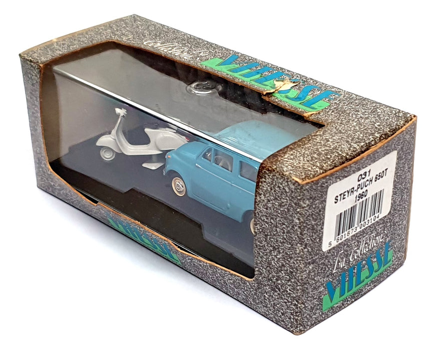 Vitesse 1/43 Scale Diecast 031 - 1960 Steyr Puch 650T & Vespa - Blue