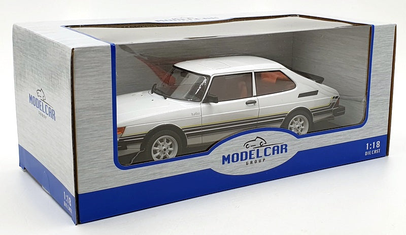 Model Car Group 1/18 Scale Diecast MCG18339 - Saab 900 Turbo - White
