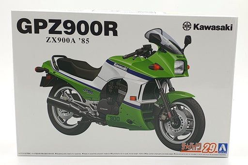Aoshima 1/12 Scale Unbuilt Kit 64993- 1985 Kawasaki GPZ900R ZX900A Bike