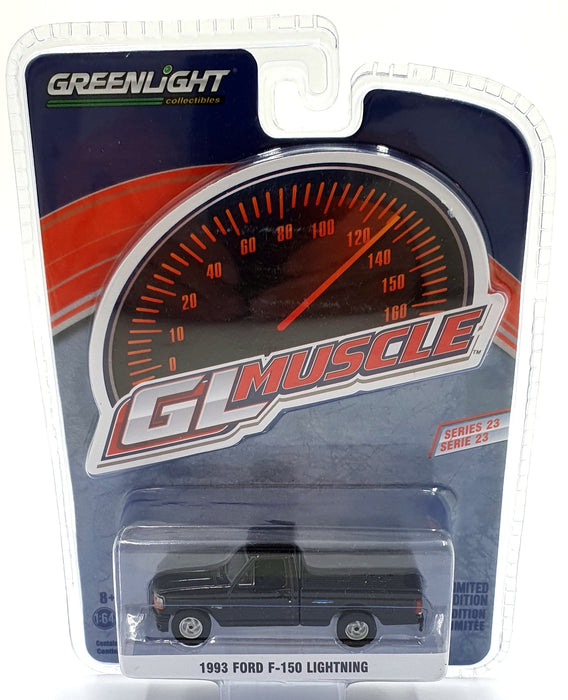 Greenlight 1/64 Scale 13270-F - 1993 Ford F-150 Lightning - Black