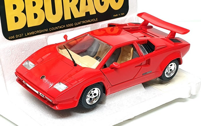 Burago 1/24 Scale Diecast 0137 - Lamborghini Countach 5000 - Red