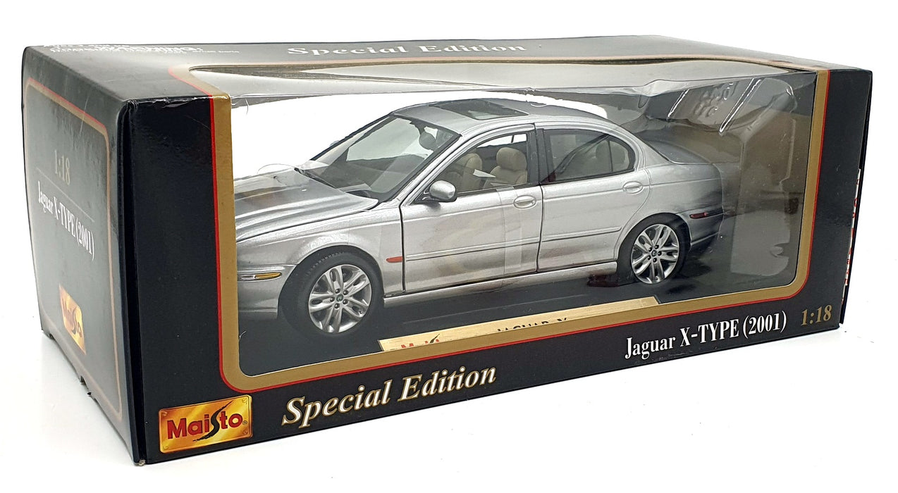 Maisto 1/18 Scale Diecast 31621 - 2001 Jaguar X-Type - Silver