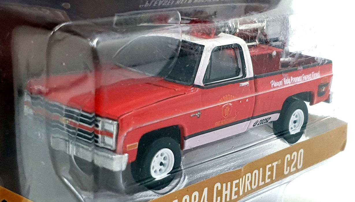 Greenlight 1/64 Scale 38020-E - 1984 Chevrolet C20 Truck - Smokey Bear