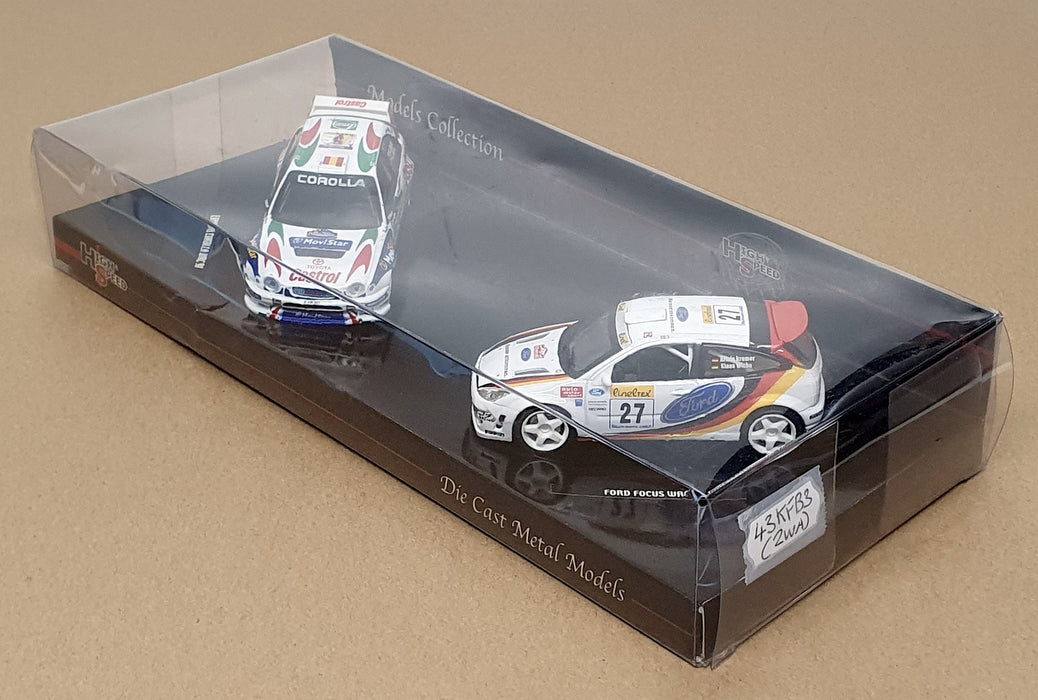 High Speed 1/43 Scale 43KFB3(2WA) Toyota Corolla WRC 1998 & Ford Focus WRC 2002