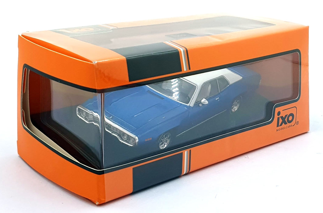 Ixo 1/43 Scale CLC601N.22 - 1971 Plymouth Satellite Sebring Plus - Met. Blue
