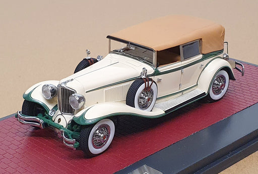 Matrix 1/43 Scale MX40307-012 - 1931 Cord L-29 Phaeton Sedan - White/Green
