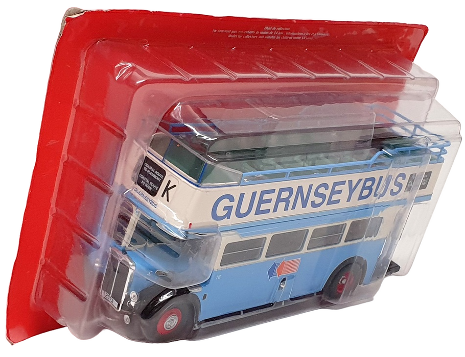 Hachette 1/43 Scale HA401 - Guernseybus Open Top RT - Blue/White