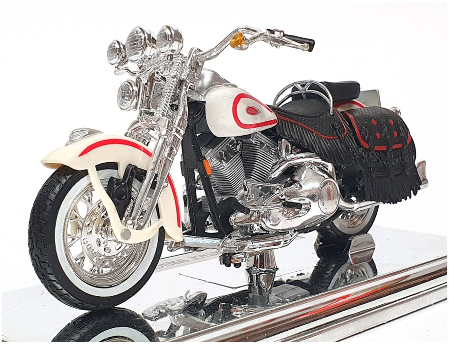 Maisto 1/18 Scale 39360 - Harley Davidson FLSTS Heritage Springer - White