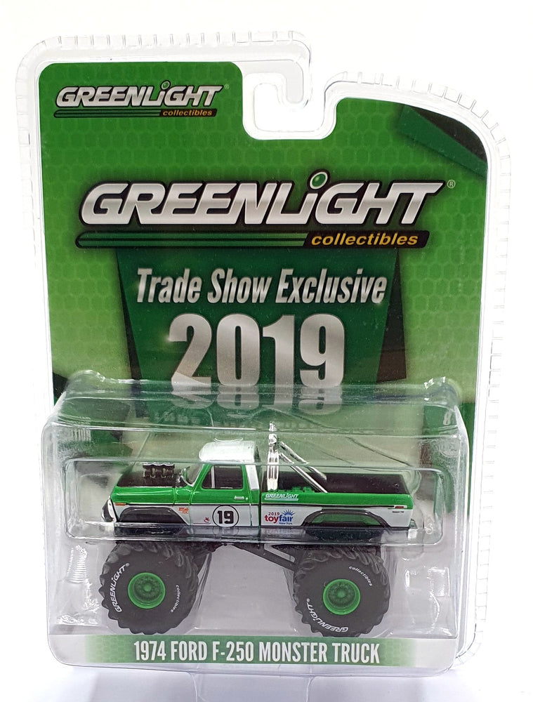 Greenlight 1/64 Scale 30006 - 1974 Ford F-250 Monster Truck - Green