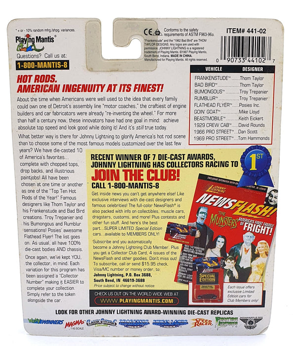 Johnny Lightning 1/64 Scale 441-02 Hot Rods Collector #2 1969 Pro Street