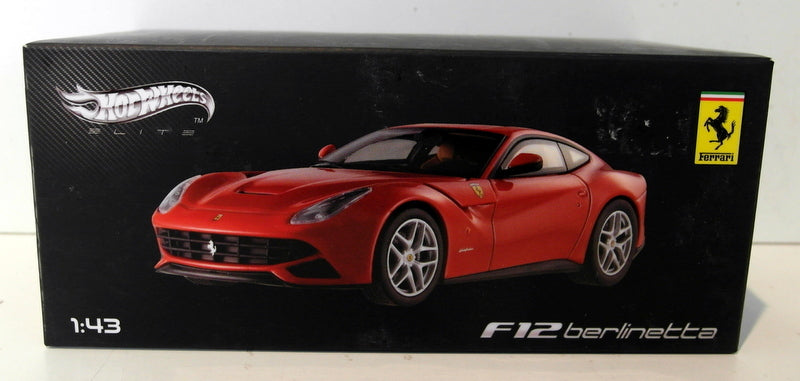 Hot Wheels 1/43 Scale diecast - X5499 Ferrari F12 Berlinetta red