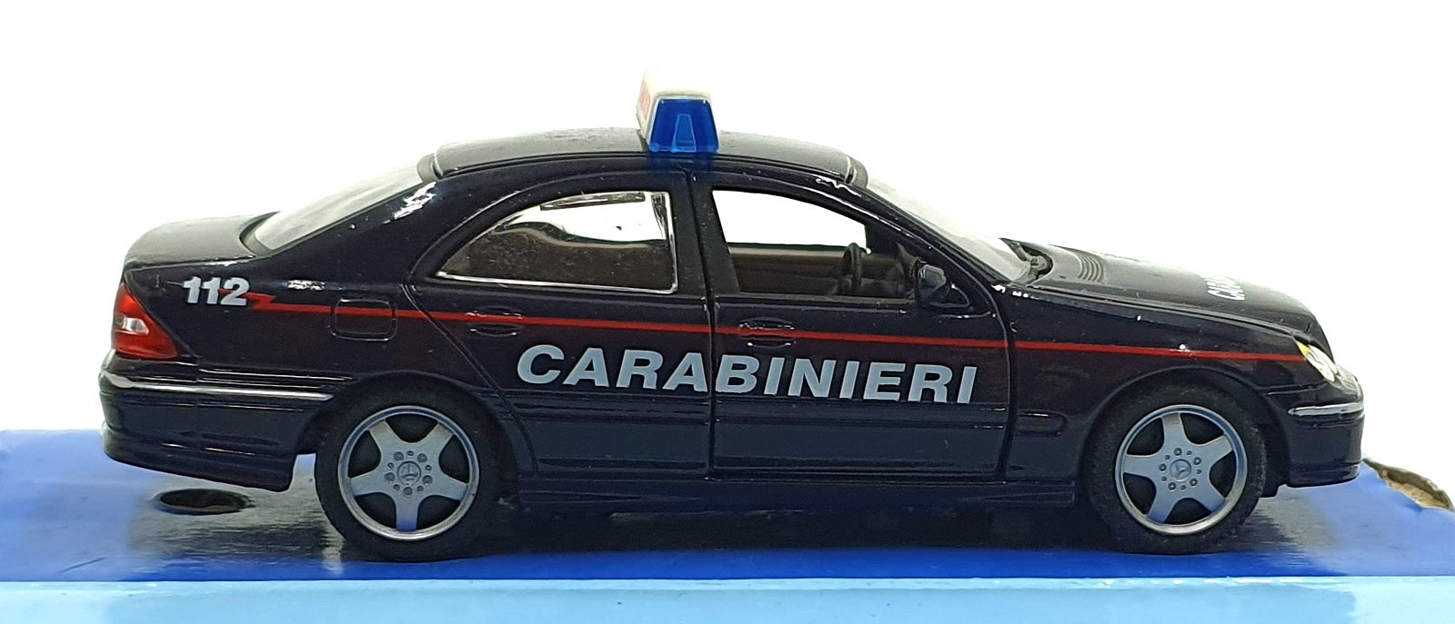 Cararama 1/43 Scale 210226E - Mercedes-Benz C320 Carabinieri Police Car - Blue